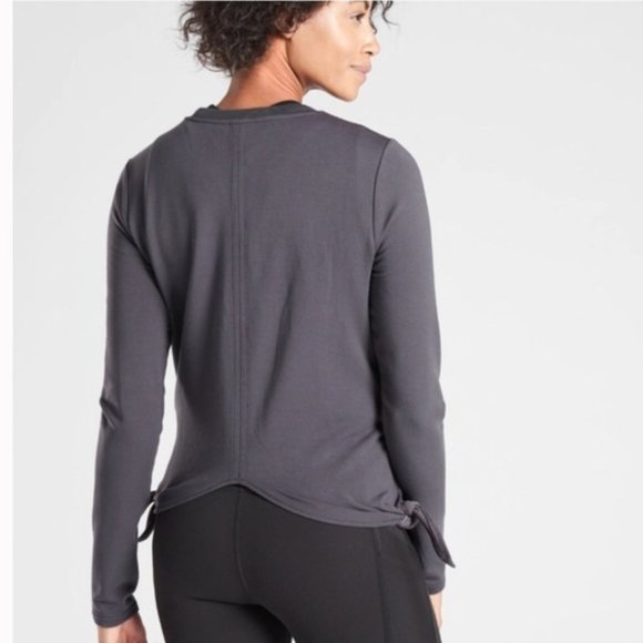 Athleta Samsara Side Tie Pull Over Sweatshirt Size Small - Picture 2 of 10